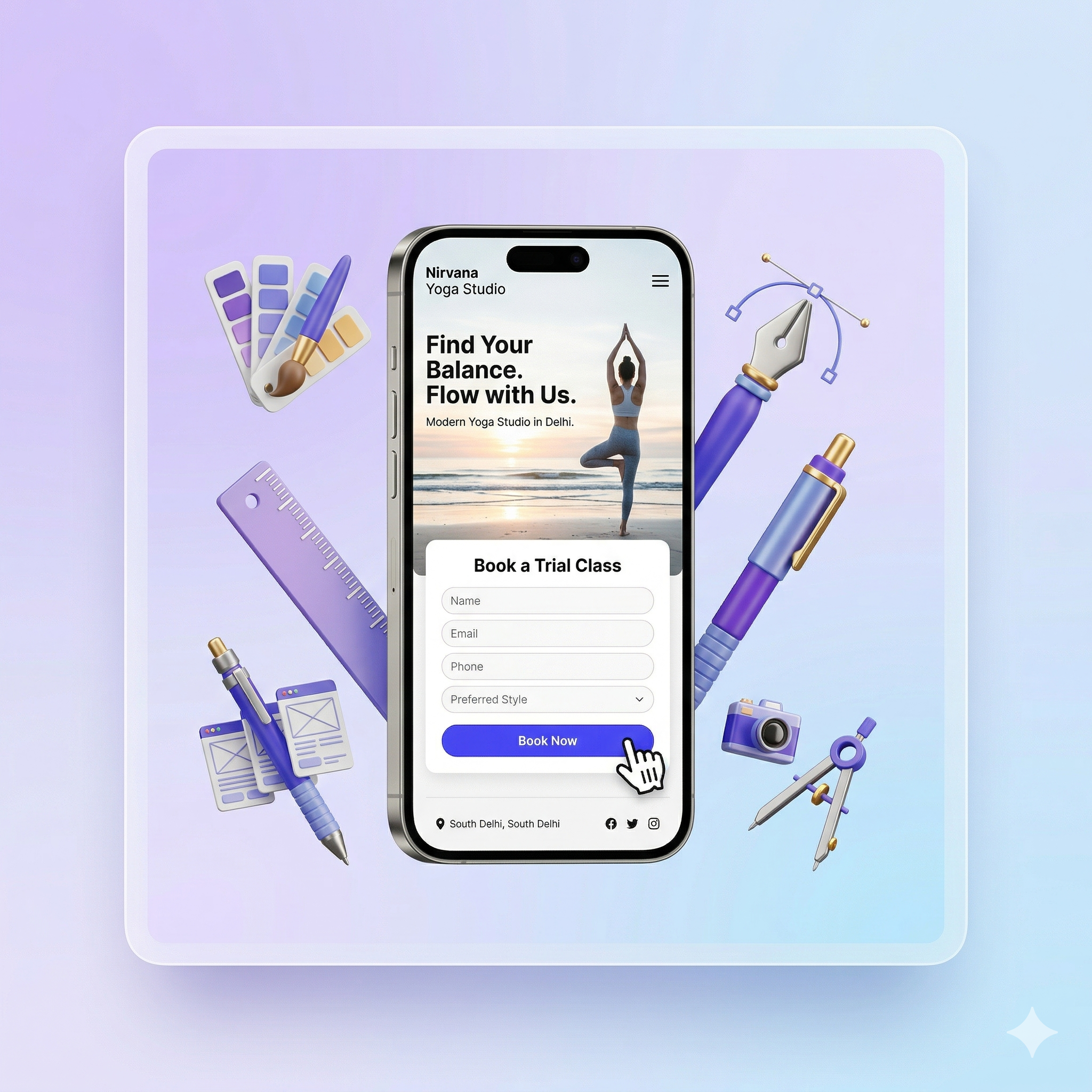 Custom Landing Page Mockup